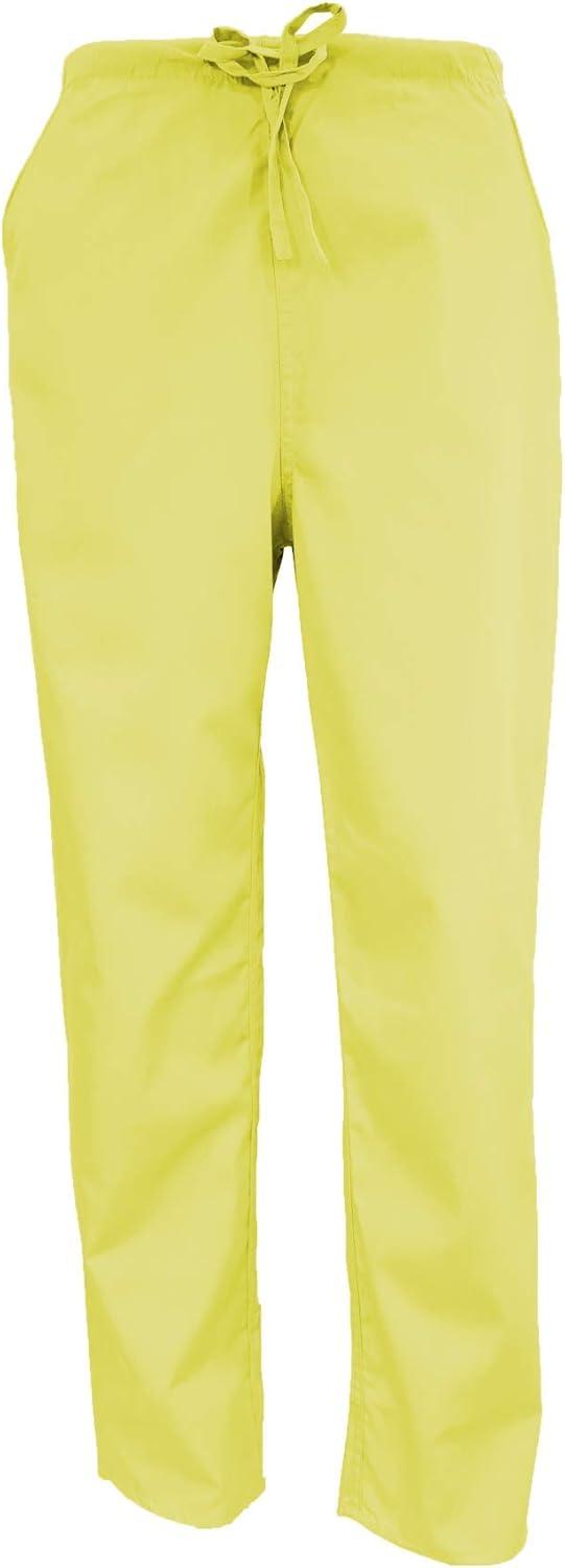 imageNatural Uniforms Womens Scrub Set Medical Scrub Tops and Pants Pack of 6 SetYellow