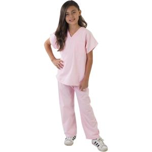 Natural Uniforms Childrens Scrub Set-Soft Touch- Costume Play Set(Pink)