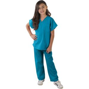 Natural Uniforms Childrens Scrub Set-Soft Touch- Costume Play Set(Teal)