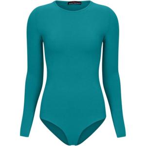 Natural Uniforms M&M Scrubs Long Sleeve Body Suit-Breathable Cotton Stretch(Hunter Green)