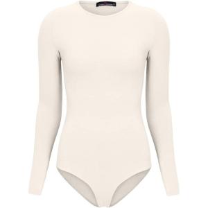 Natural Uniforms M&M Scrubs Long Sleeve Body Suit-Breathable Cotton Stretch(Nude)