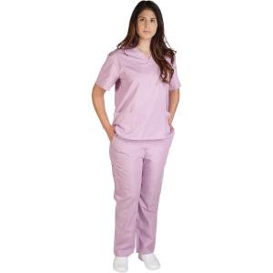Natural Uniforms Women’s Scrub Set Medical Scrub Top and Pants(Lilac)