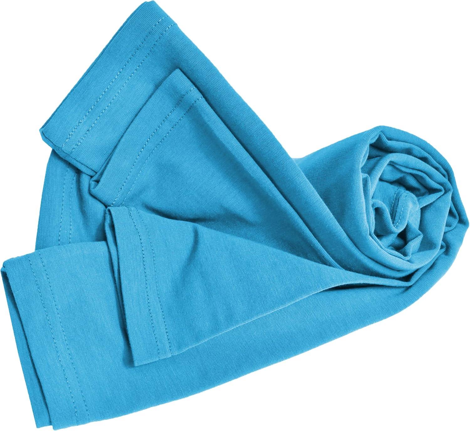 imageMampM Scrubs Long Sleeve TShirt Under Scrub TopSuper Soft and Stretchy Multi Pack of 5Water Blue