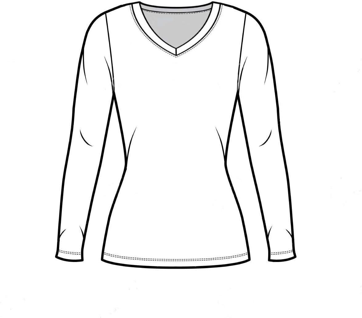 imageMampM Scrubs Womens Long Sleeve VNeck Under Scrub Stretch TShirt3PackYellow