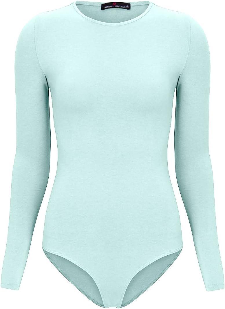 imageNatural Uniforms Long Sleeve Body SuitBreathable Cotton StretchAqua