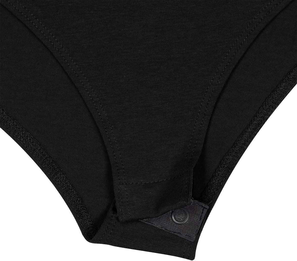 imageNatural Uniforms Long Sleeve Body SuitBreathable Cotton StretchBlack
