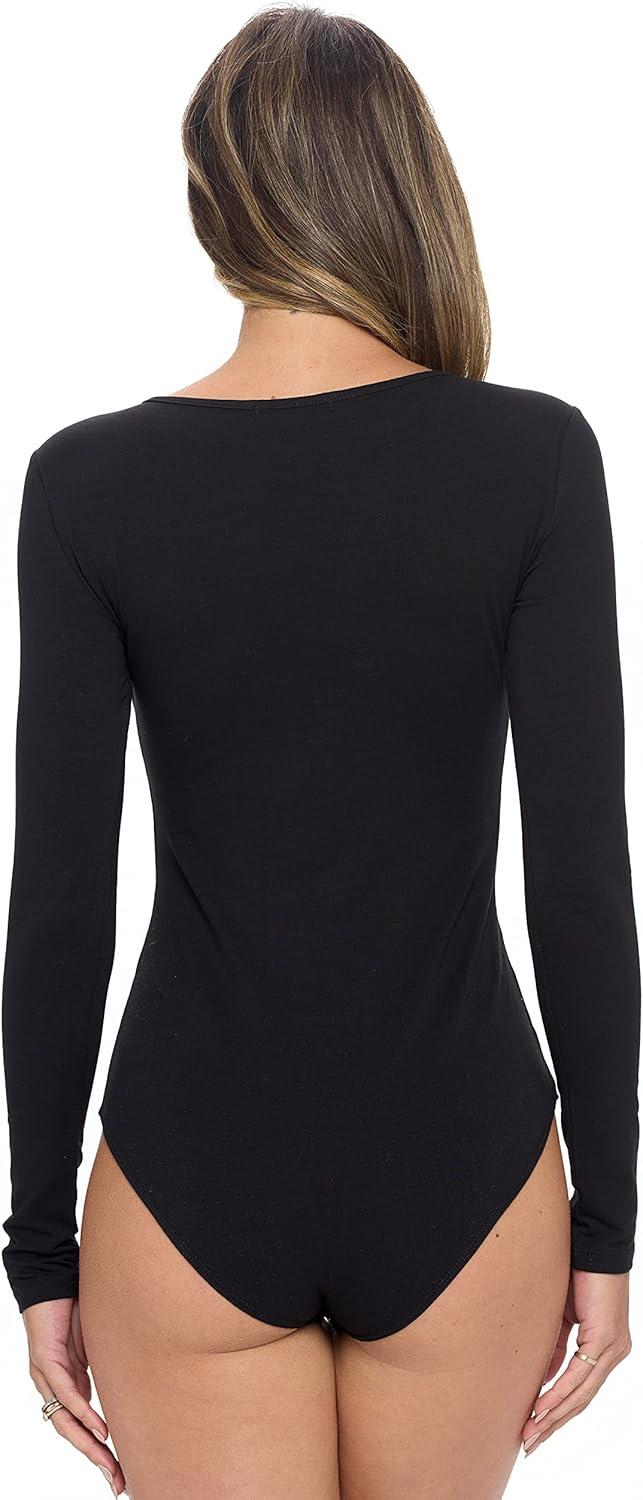 imageNatural Uniforms Long Sleeve Body SuitBreathable Cotton StretchBlack