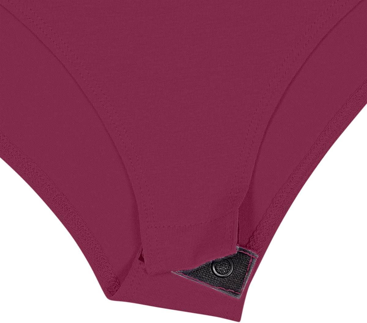 imageNatural Uniforms Long Sleeve Body SuitBreathable Cotton StretchBurgundy