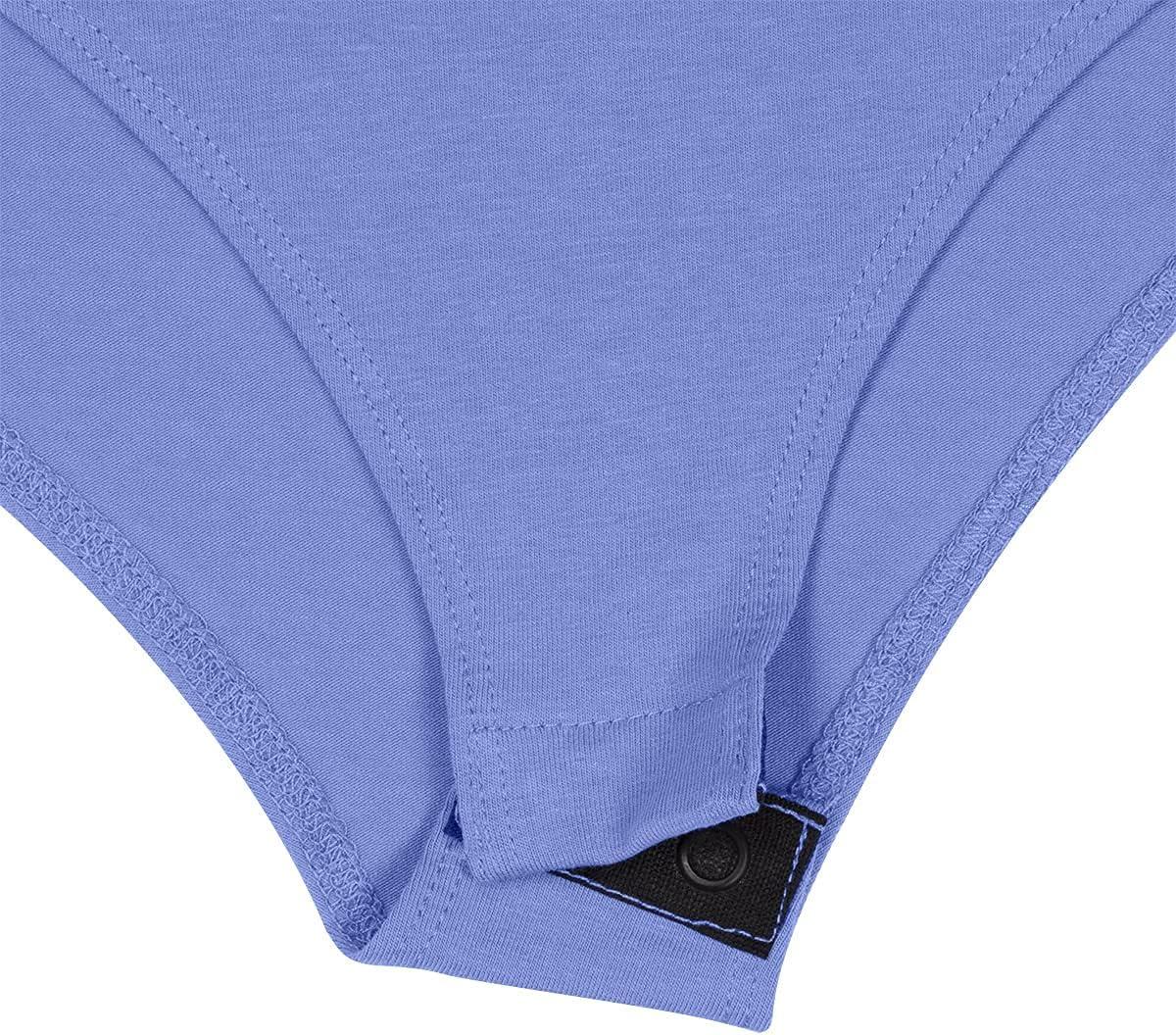 imageNatural Uniforms Long Sleeve Body SuitBreathable Cotton StretchCeil Blue