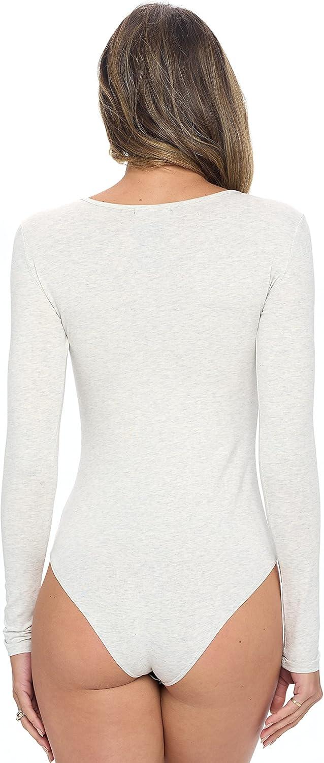 imageNatural Uniforms Long Sleeve Body SuitBreathable Cotton StretchHeather Grey