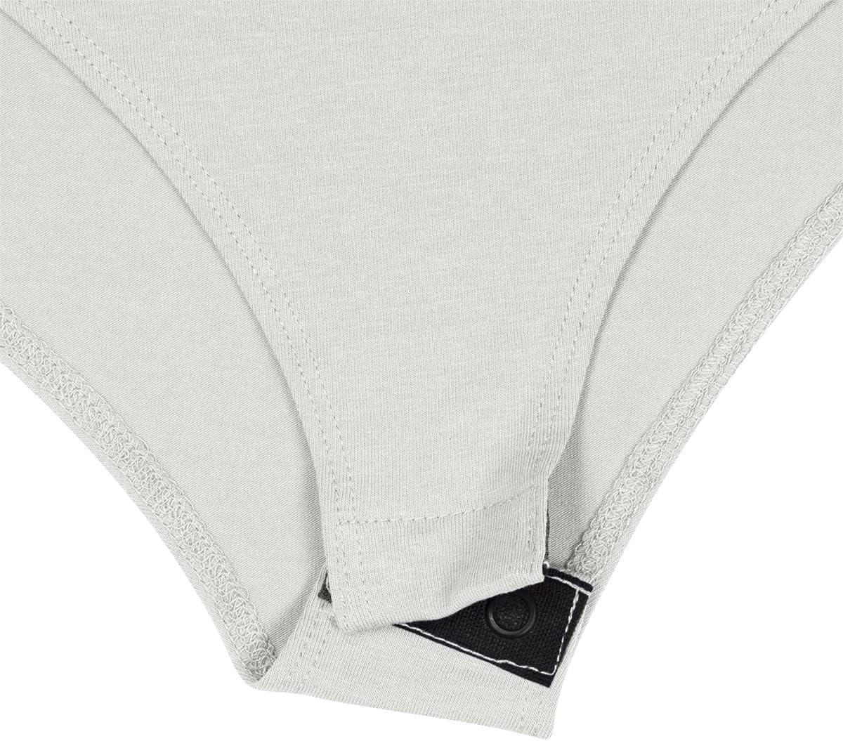 imageNatural Uniforms Long Sleeve Body SuitBreathable Cotton StretchHeather Grey