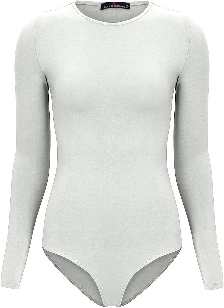 imageNatural Uniforms Long Sleeve Body SuitBreathable Cotton StretchHeather Grey