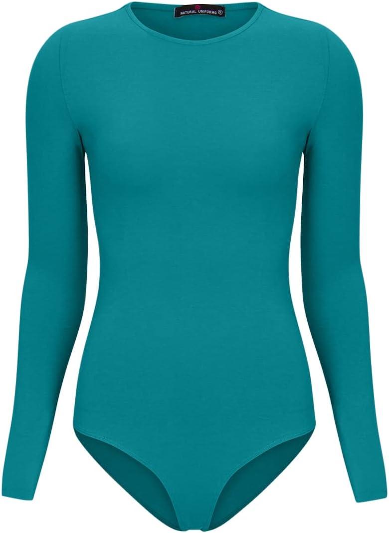 imageNatural Uniforms Long Sleeve Body SuitBreathable Cotton StretchHunter Green