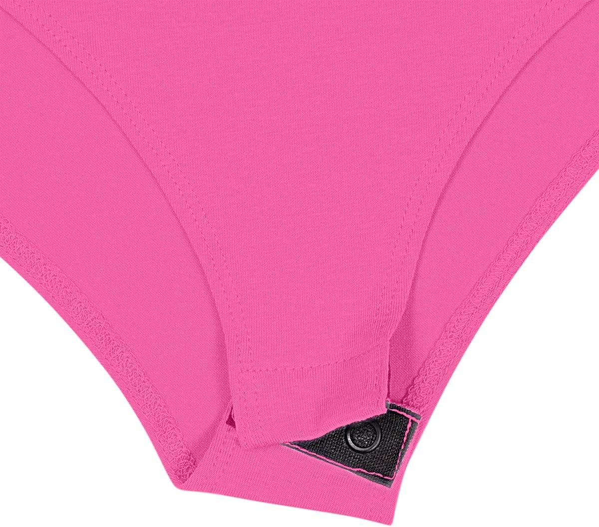 imageNatural Uniforms Long Sleeve Body SuitBreathable Cotton StretchNeon Pink
