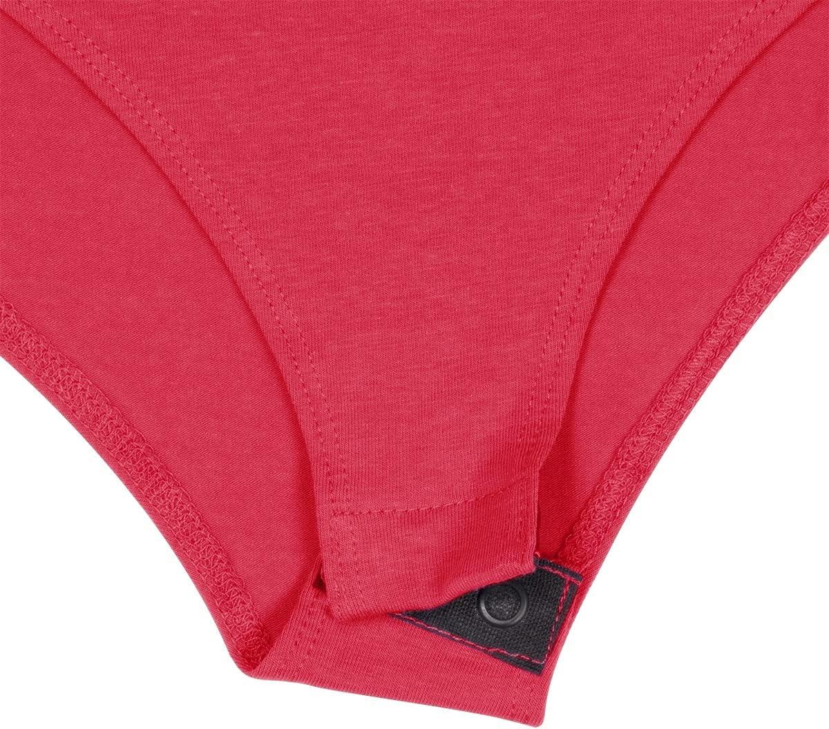 imageNatural Uniforms Long Sleeve Body SuitBreathable Cotton StretchRed