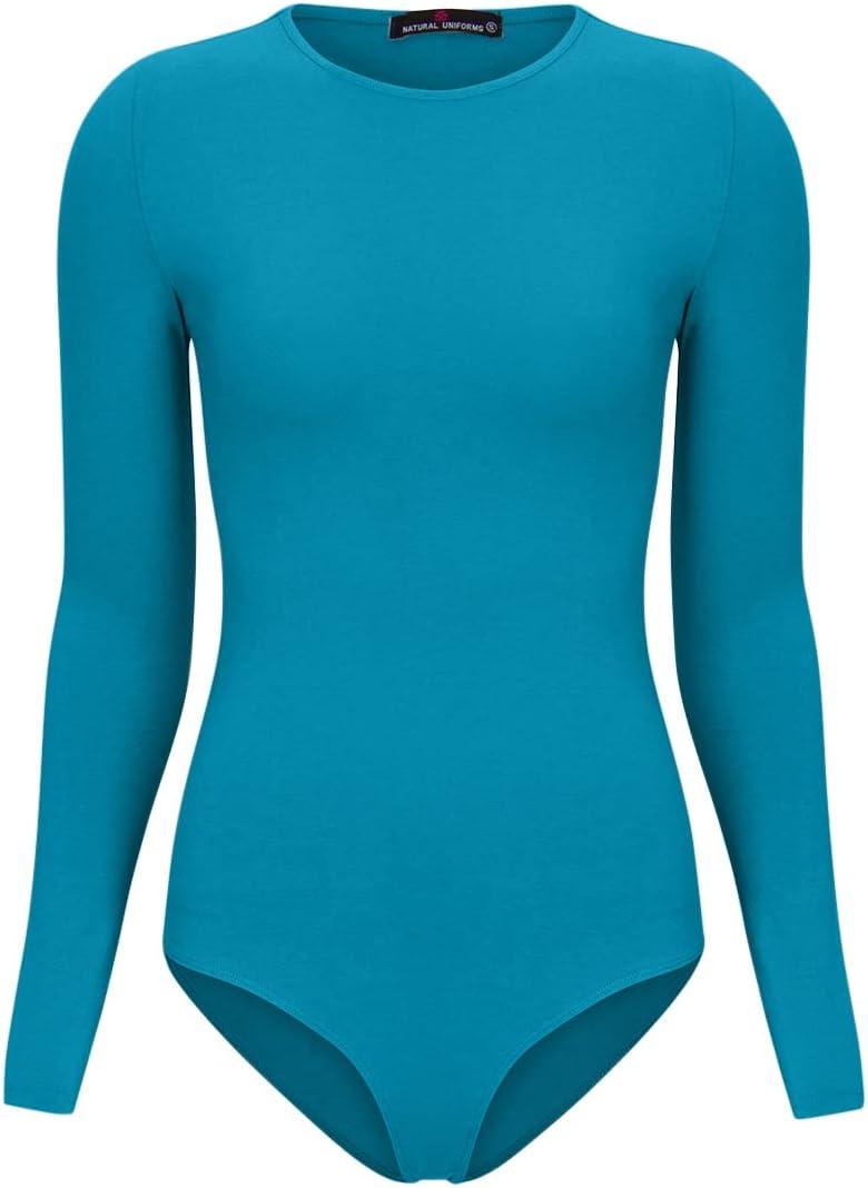 imageNatural Uniforms Long Sleeve Body SuitBreathable Cotton StretchTeal