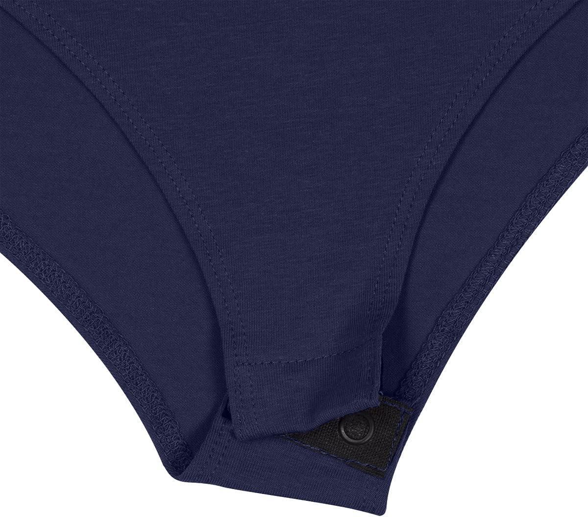 imageNatural Uniforms Long Sleeve Body SuitBreathable Cotton StretchTrue Navy Blue