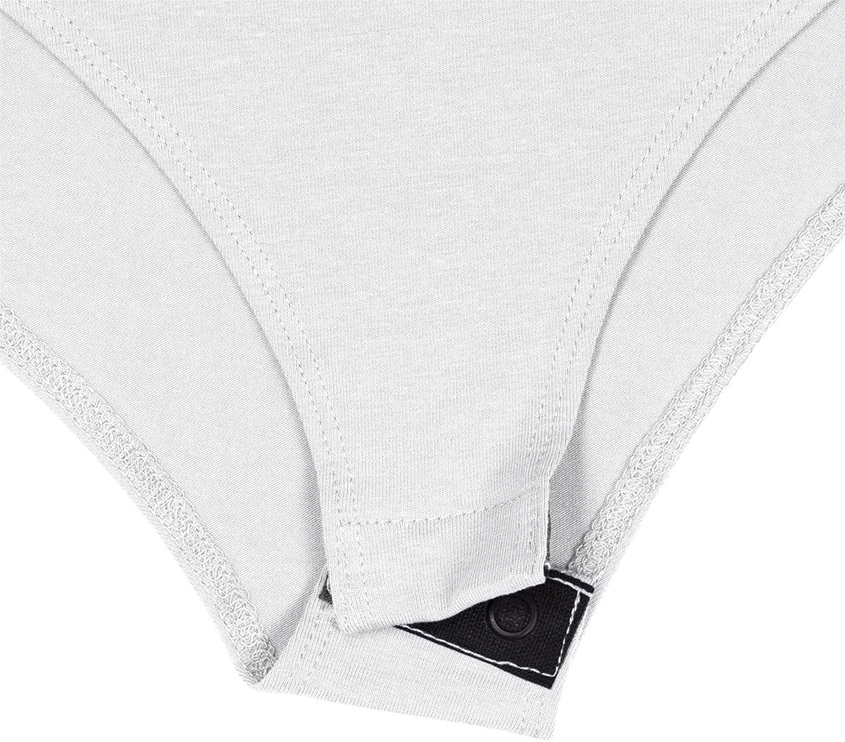 imageNatural Uniforms Long Sleeve Body SuitBreathable Cotton StretchWhite