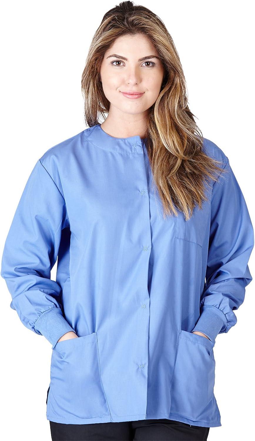imageNatural Uniforms Womens Lightweight Warm Up Jacket Pack of 3 SetCeil Blue