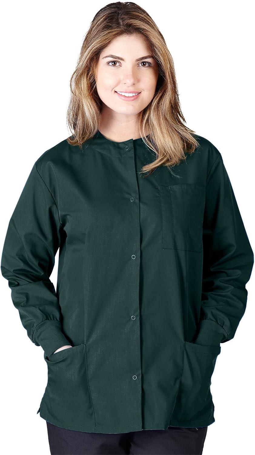imageNatural Uniforms Womens Lightweight Warm Up Jacket Pack of 3 SetHunter Green