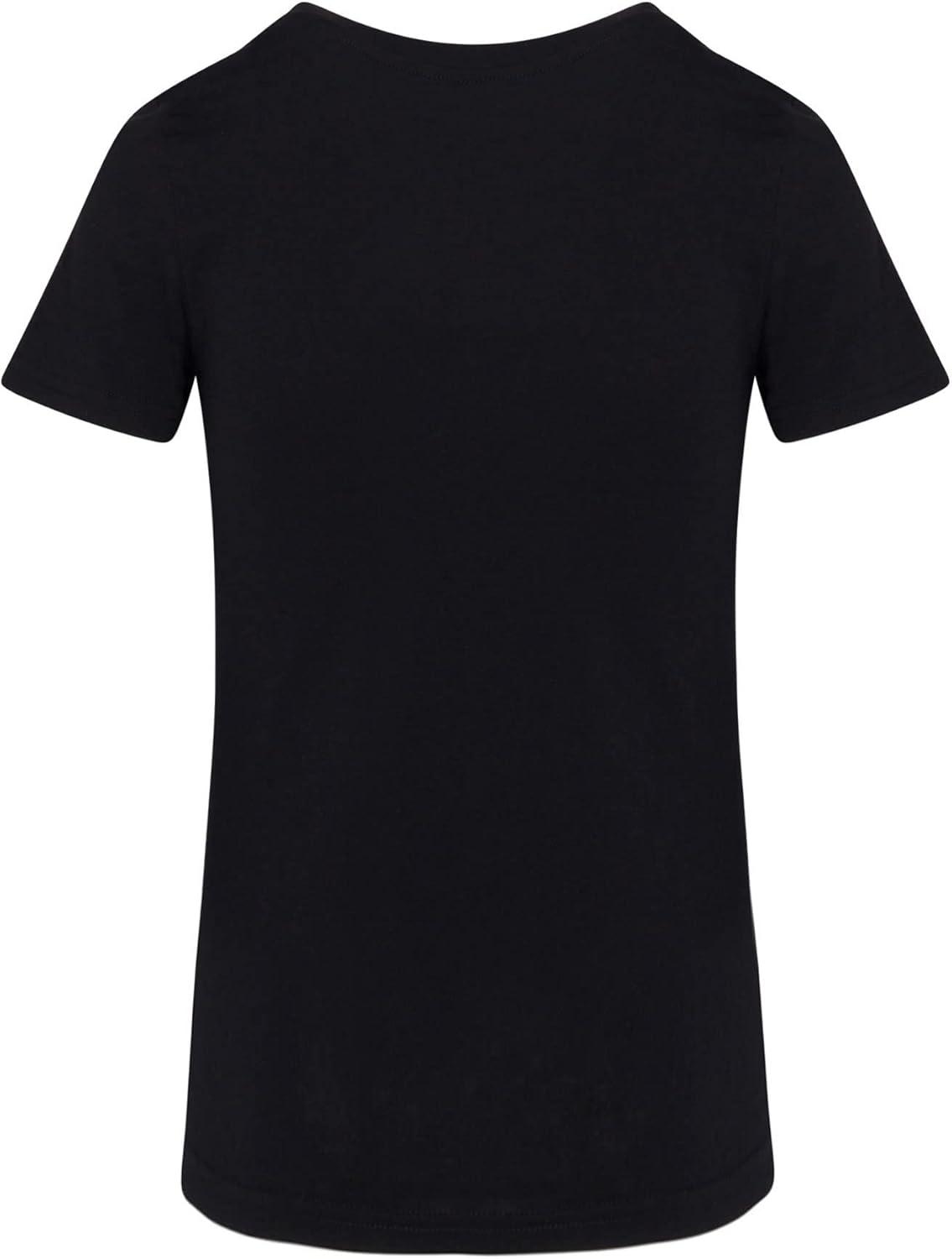 imageNatural Uniforms Womens Short Sleeve RoundNeck TShirt Under ScrubBlack