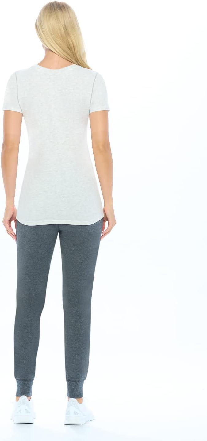 imageNatural Uniforms Womens Short Sleeve RoundNeck TShirt Under ScrubHeather Grey