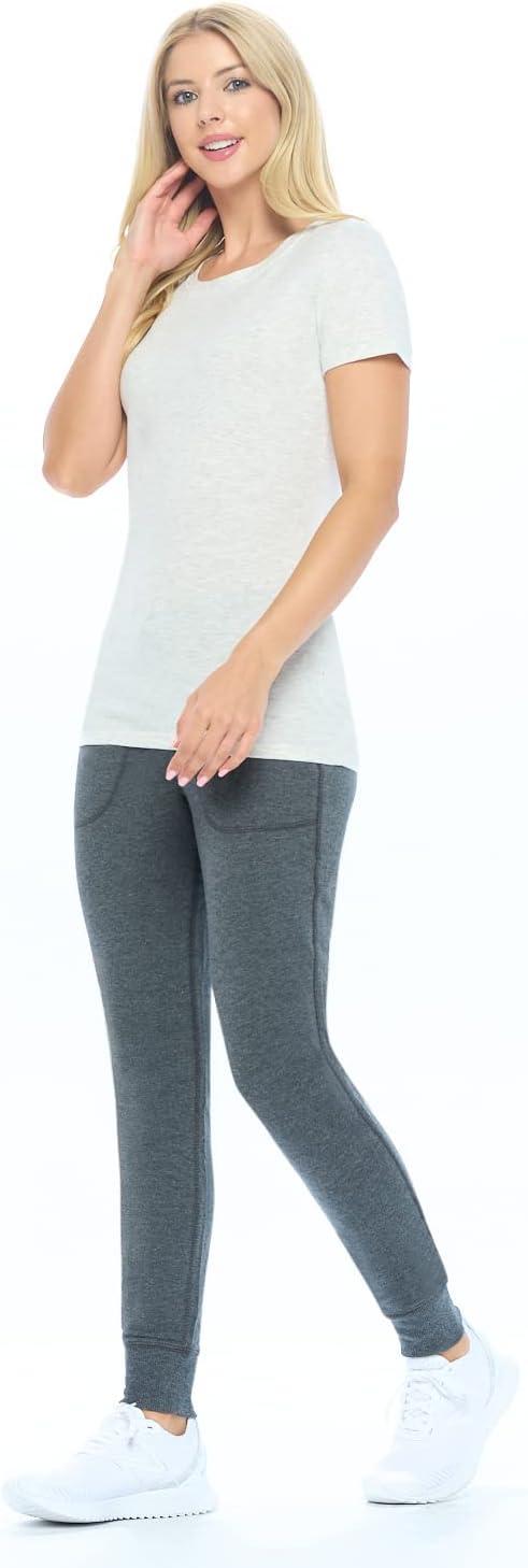 imageNatural Uniforms Womens Short Sleeve RoundNeck TShirt Under ScrubHeather Grey