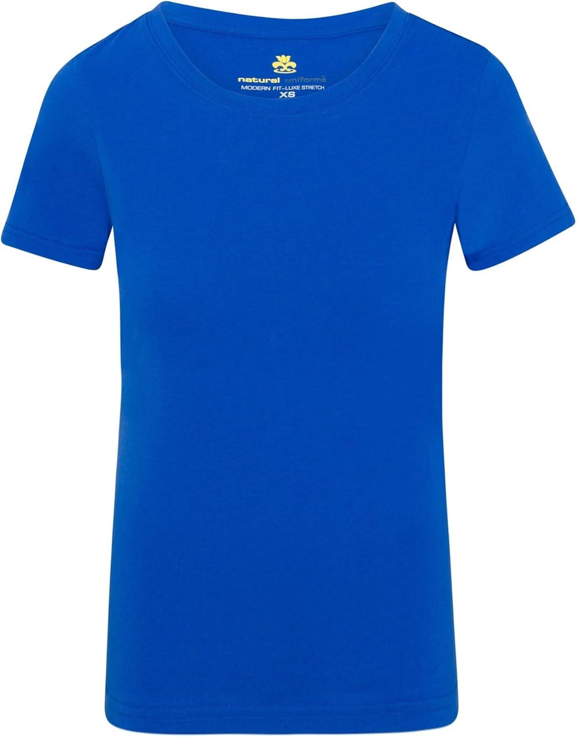 imageNatural Uniforms Womens Short Sleeve RoundNeck TShirt Under ScrubTrue Royal Blue
