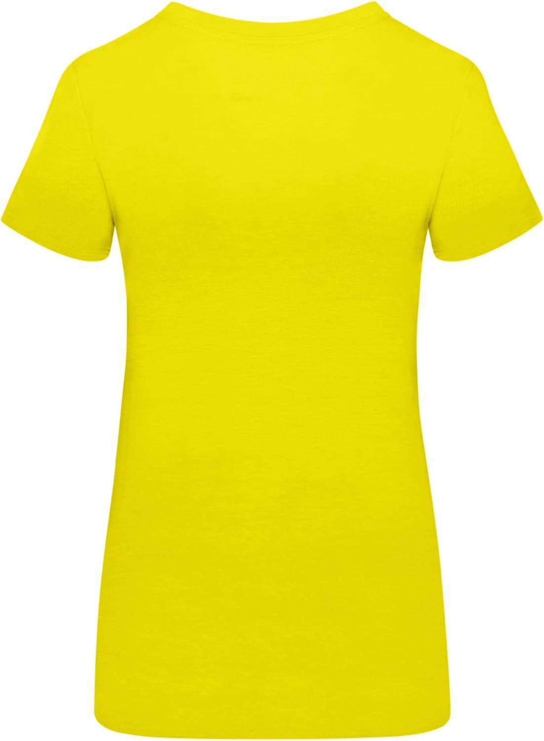 imageNatural Uniforms Womens Short Sleeve RoundNeck TShirt Under ScrubYellow
