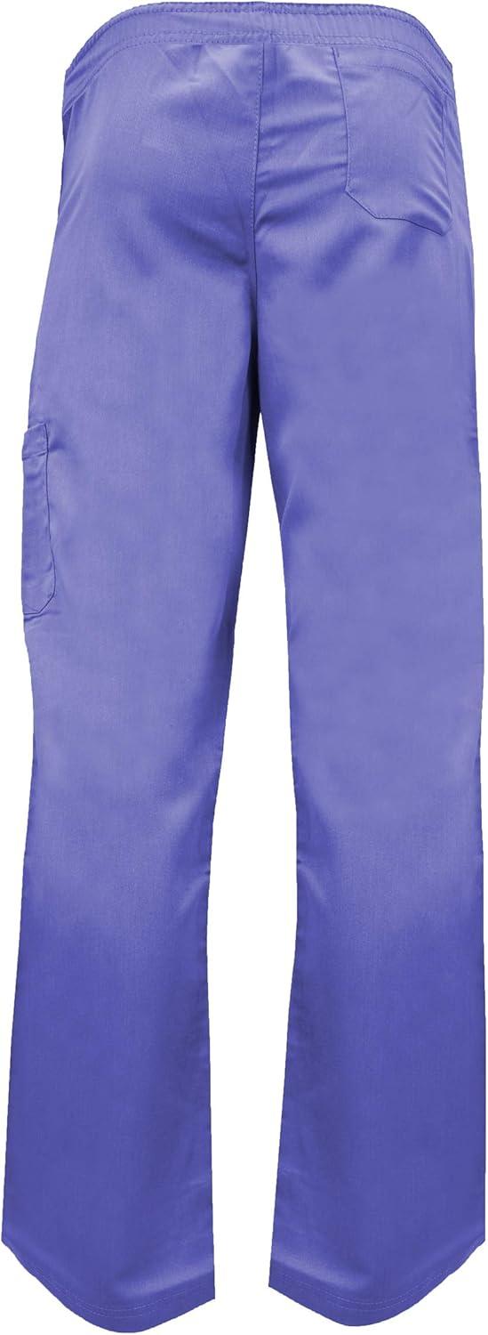 imageSoft Premium Professional WorkWear 2 Pocket Cross Over Tunic Top and Pant Set 81199118Ceil Blue