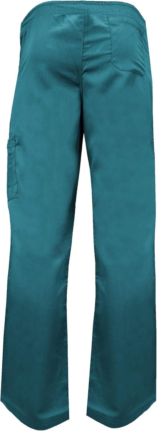 imageSoft Premium Professional WorkWear 2 Pocket Cross Over Tunic Top and Pant Set 81199118Teal