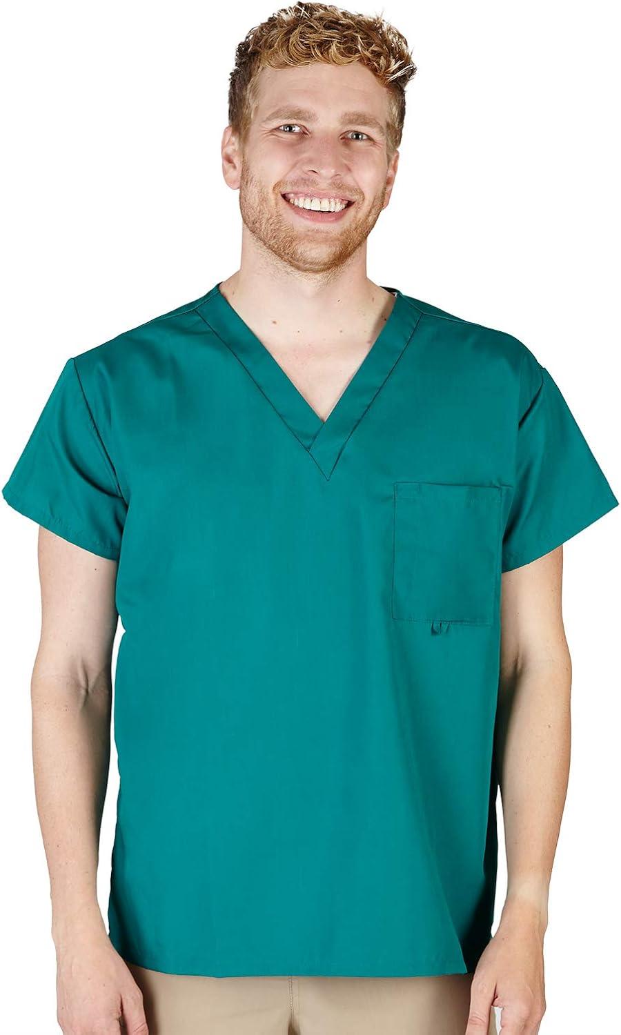 imageWomens Scrub Set Medical Scrub Top and Pant True Hunter Green 3XLarge