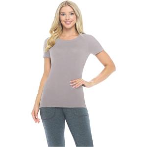 Natural Uniforms Women’s Short Sleeve Round-Neck T-Shirt Under Scrub(Grey)