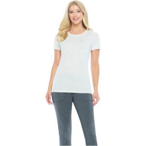 Natural Uniforms Women’s Short Sleeve Round-Neck T-Shirt Under Scrub(Heather Grey)
