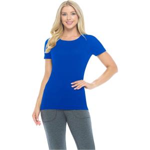 Natural Uniforms Women’s Short Sleeve Round-Neck T-Shirt Under Scrub(True Royal Blue)