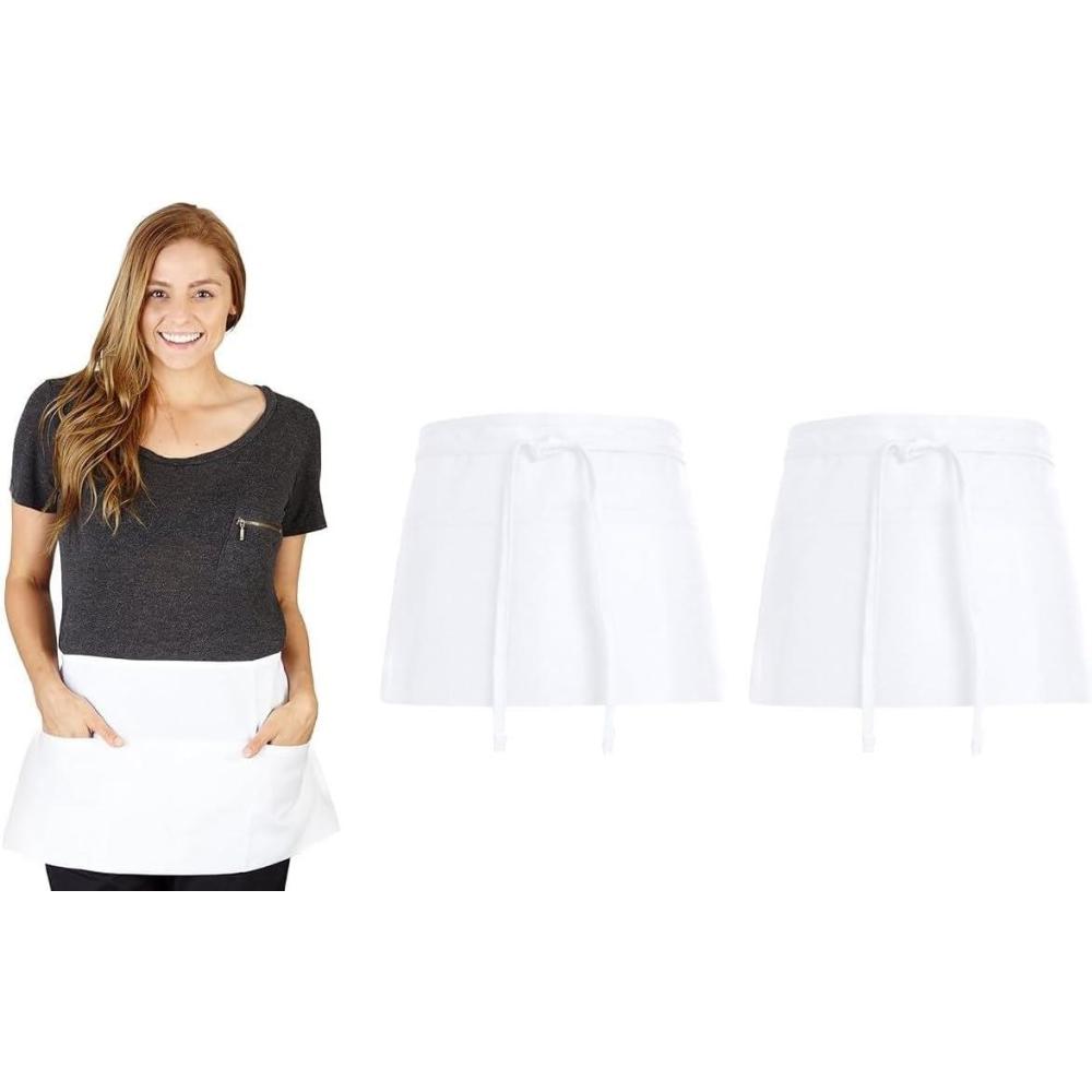 imageNatural Uniforms MultiPocket Commercial Waist ApronWhite