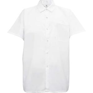 Natural Uniforms Men’s Kitchen Basic Cook Shirt Short Sleeve White(1)