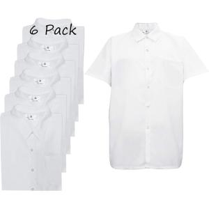 Natural Uniforms Men’s Kitchen Basic Cook Shirt Short Sleeve White(6)