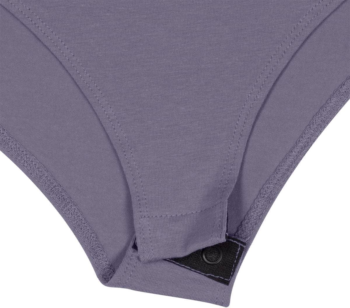imageNatural Uniforms Long Sleeve Turtle Neck Body SuitBreathable Cotton StretchCharcoal