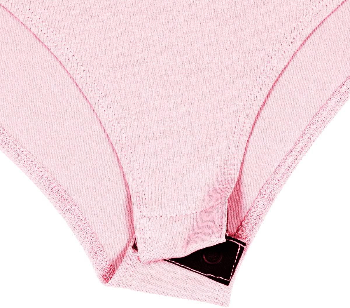 imageNatural Uniforms Long Sleeve Turtle Neck Body SuitBreathable Cotton StretchPink