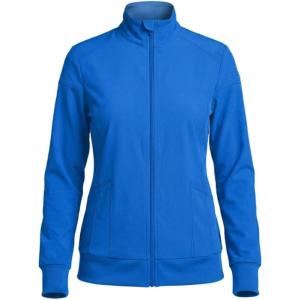 Natural Uniforms Women’s Zip-Front Warm-Up Jacket – 4-Way Stretch, Moisture-Wicking, Contemporary Fit–Medical Scrubs Jacket(True Royal Blue)