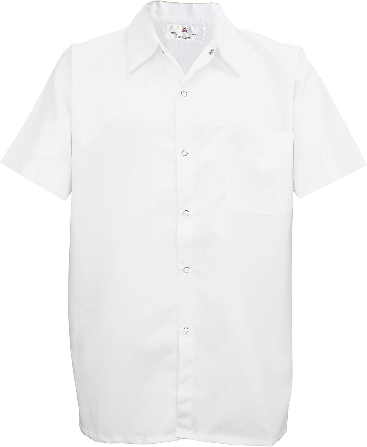 imageNatural Uniforms Chef Utility Shirt Short SleevePerfect for Chefs Cooks and Kitchen StaffWhite