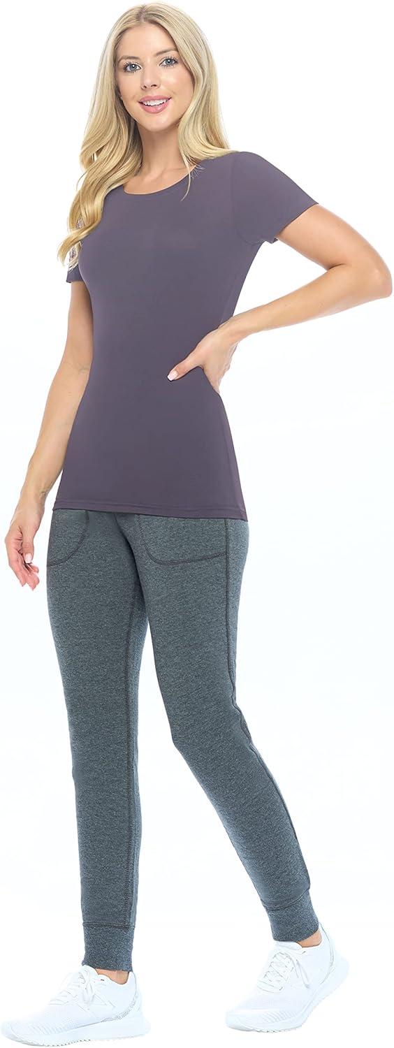 imageNatural Uniforms Womens Short Sleeve Underscrub TShirt Cotton Blend Scrub Base Layer for Nurses amp Medical ProfessionalsCharcoal