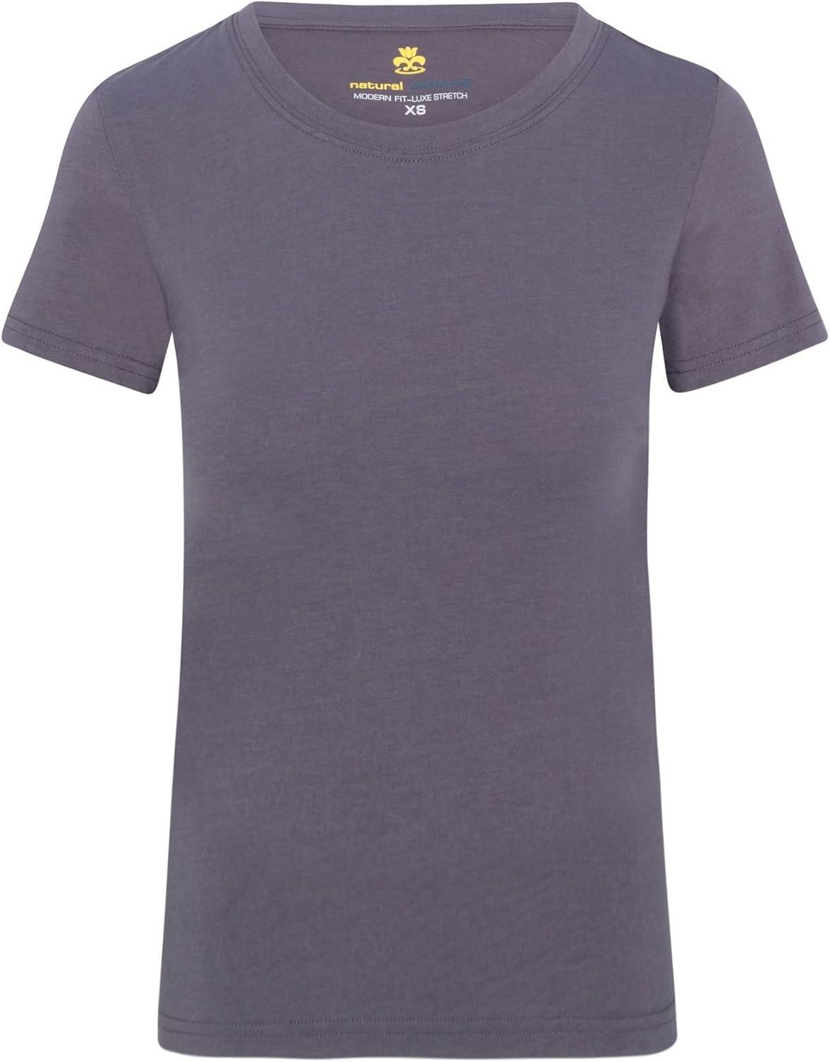 imageNatural Uniforms Womens Short Sleeve Underscrub TShirt Cotton Blend Scrub Base Layer for Nurses amp Medical ProfessionalsCharcoal