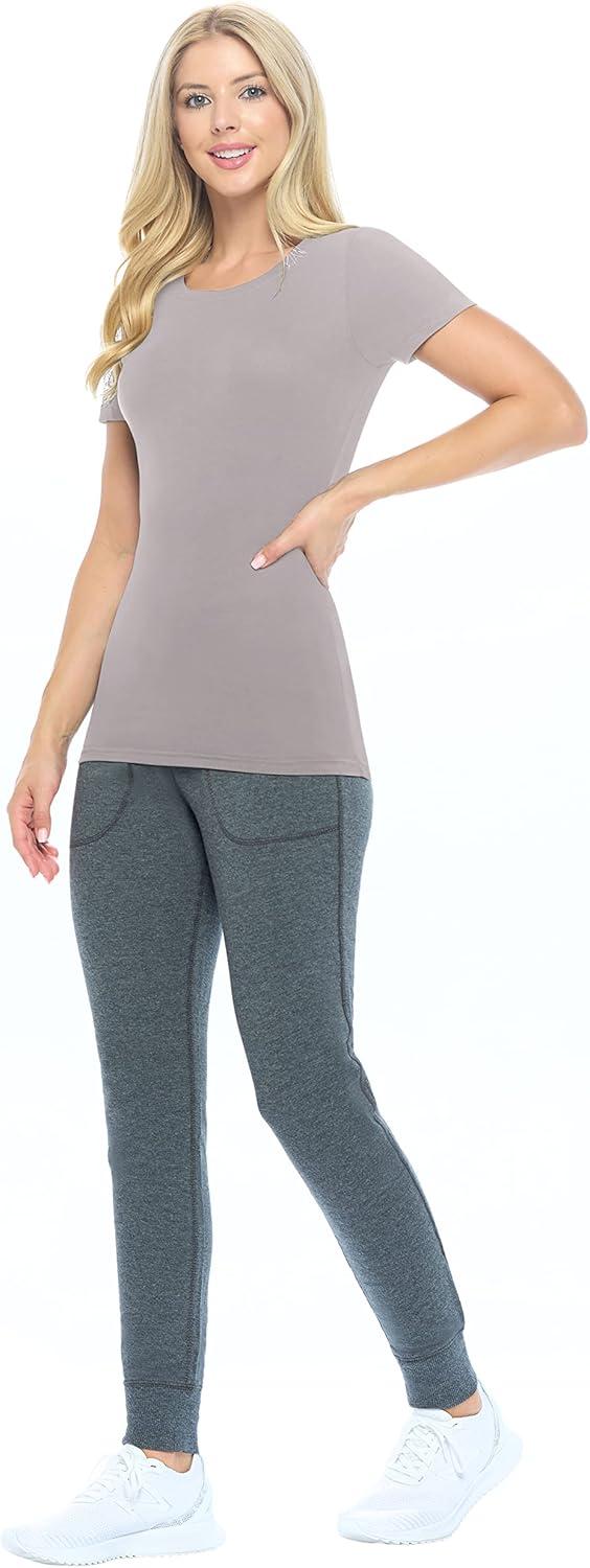 imageNatural Uniforms Womens Short Sleeve Underscrub TShirt Cotton Blend Scrub Base Layer for Nurses amp Medical ProfessionalsGrey