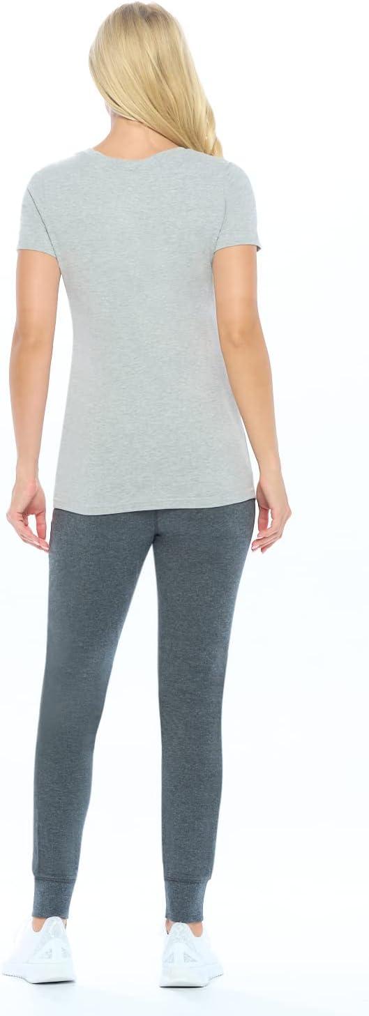 imageNatural Uniforms Womens Short Sleeve Underscrub TShirt Cotton Blend Scrub Base Layer for Nurses amp Medical ProfessionalsHeather Charcoal