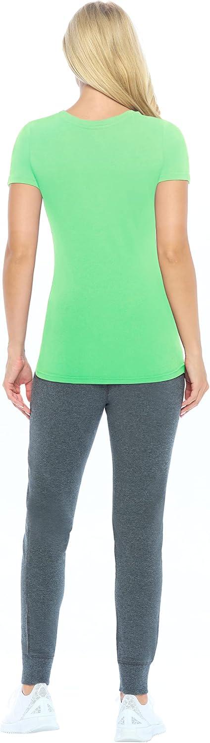 imageNatural Uniforms Womens Short Sleeve Underscrub TShirt Cotton Blend Scrub Base Layer for Nurses amp Medical ProfessionalsLight Green