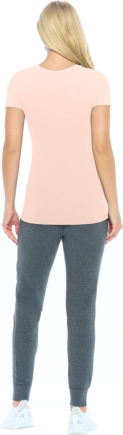 imageNatural Uniforms Womens Short Sleeve Underscrub TShirt Cotton Blend Scrub Base Layer for Nurses amp Medical ProfessionalsNude