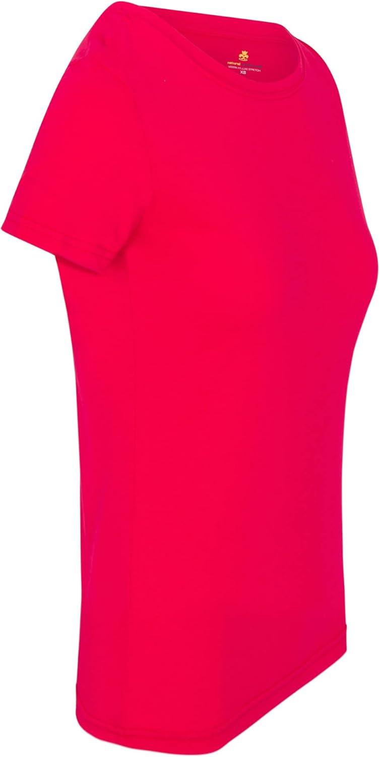 imageNatural Uniforms Womens Short Sleeve Underscrub TShirt Cotton Blend Scrub Base Layer for Nurses amp Medical ProfessionalsRed