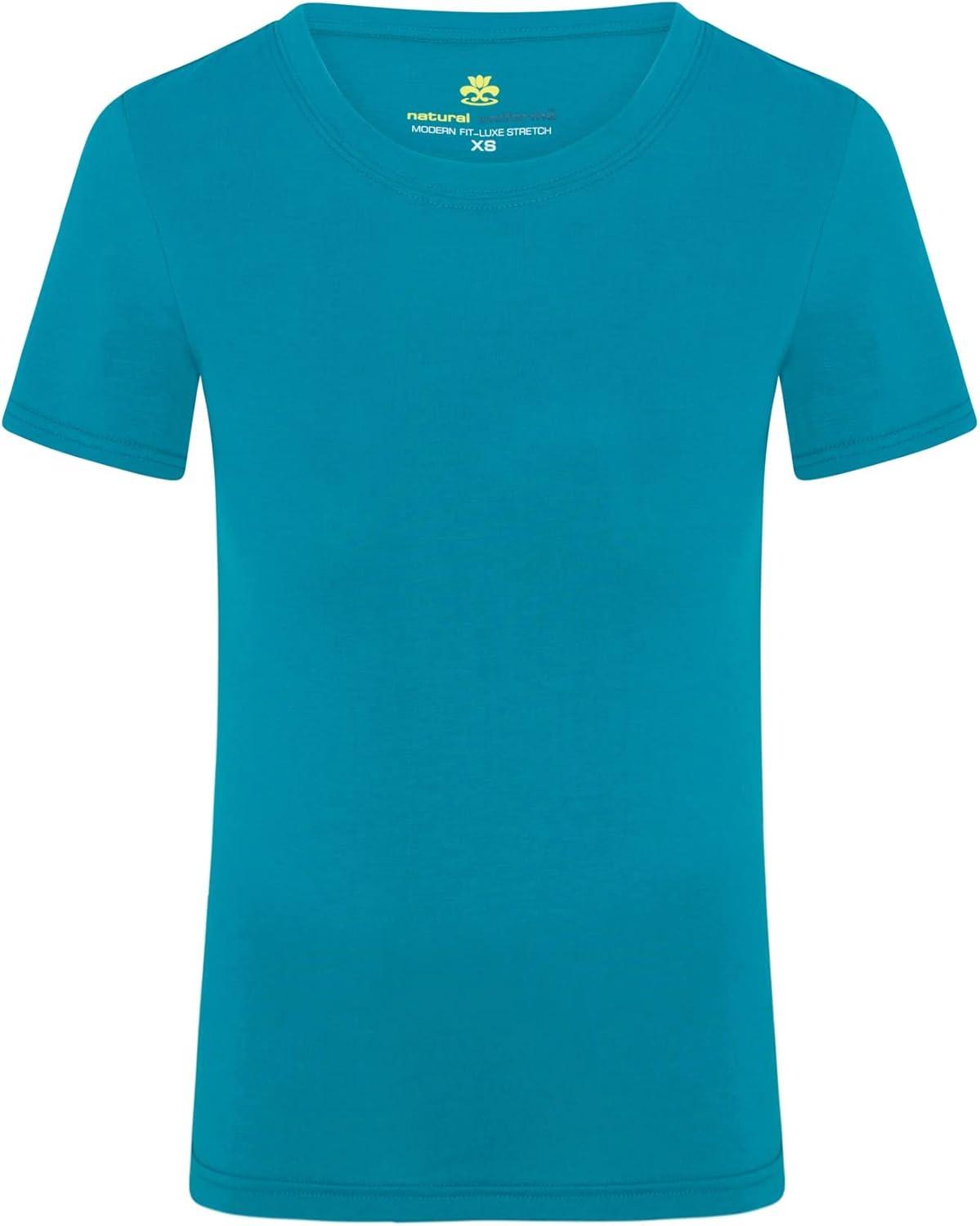 imageNatural Uniforms Womens Short Sleeve Underscrub TShirt Cotton Blend Scrub Base Layer for Nurses amp Medical ProfessionalsTeal